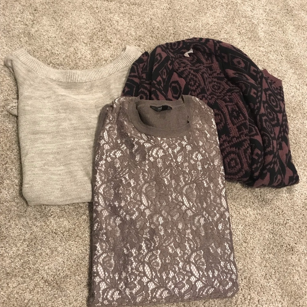 Size large sweater bundle